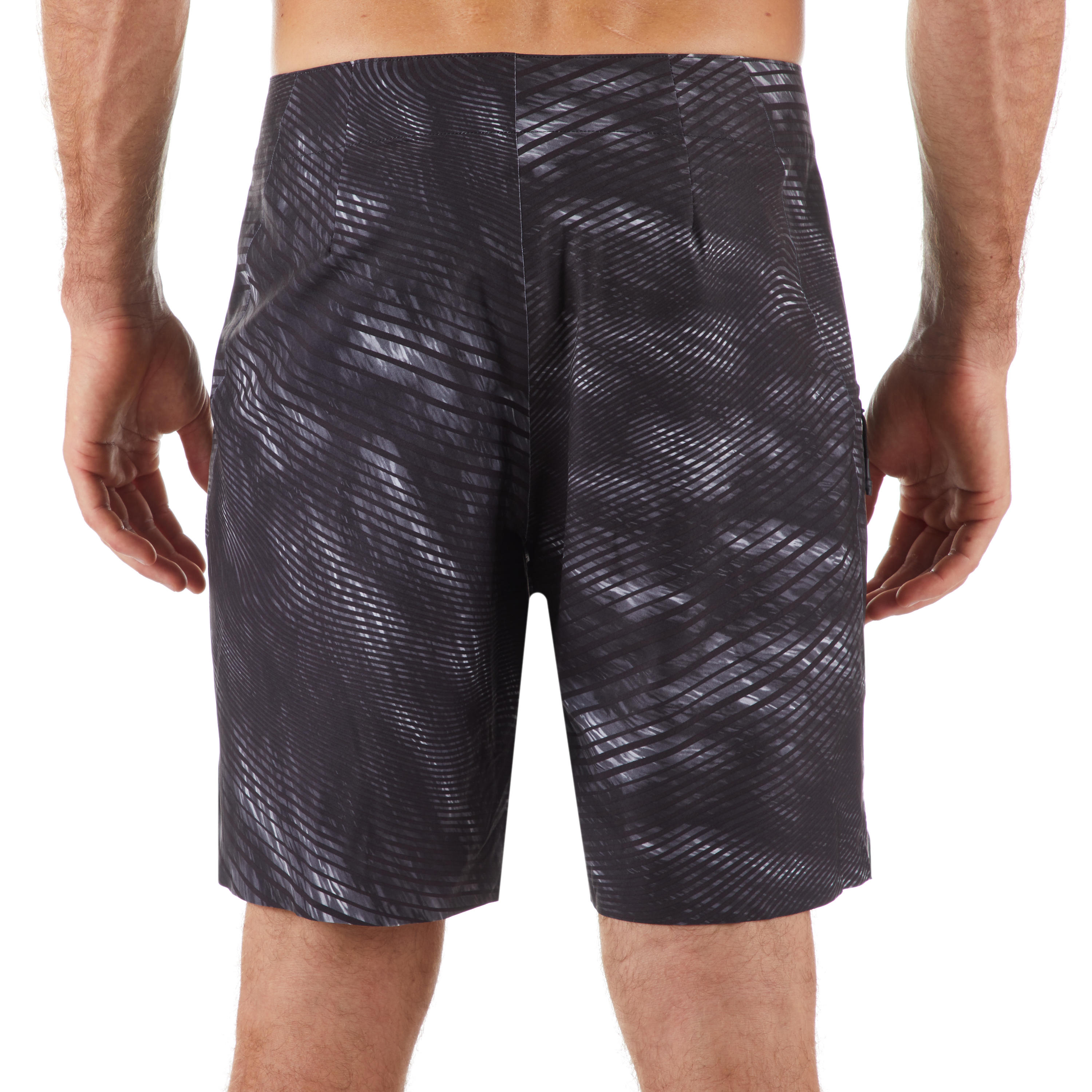 

Mens Surfing Boardshorts Long 900 - Dark Wave Grey -  By OLAIAN | Decathlon