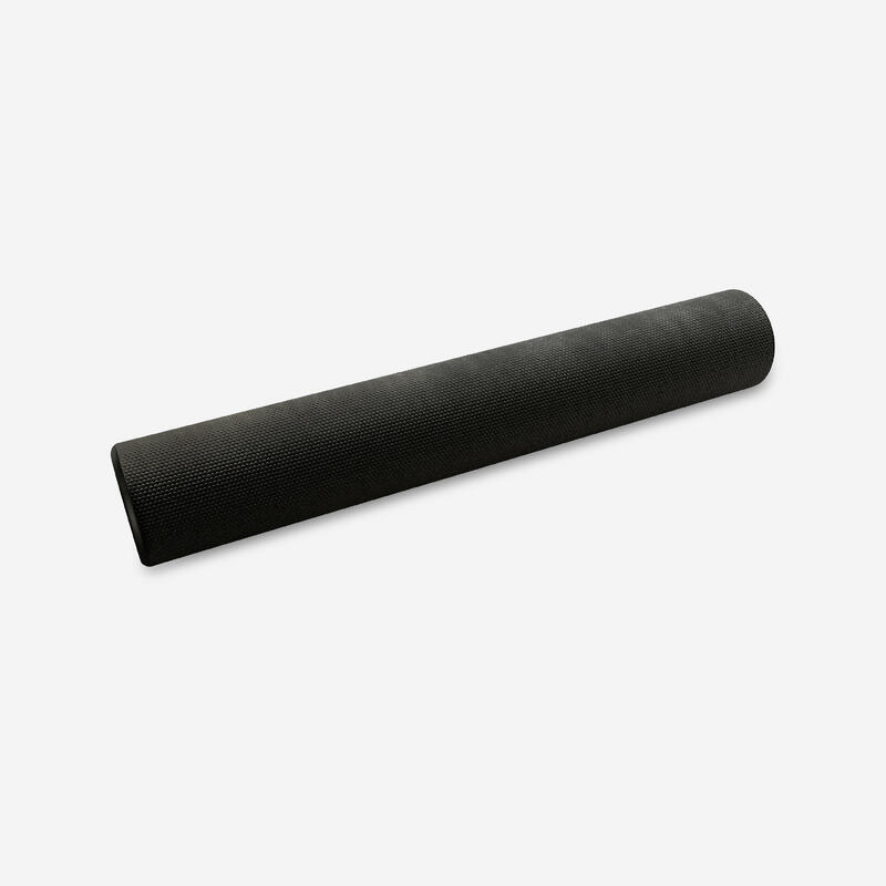 FOAM ROLLER VOOR FITNESS LENGTE 90 CM DIAMETER 15 CM ZWART