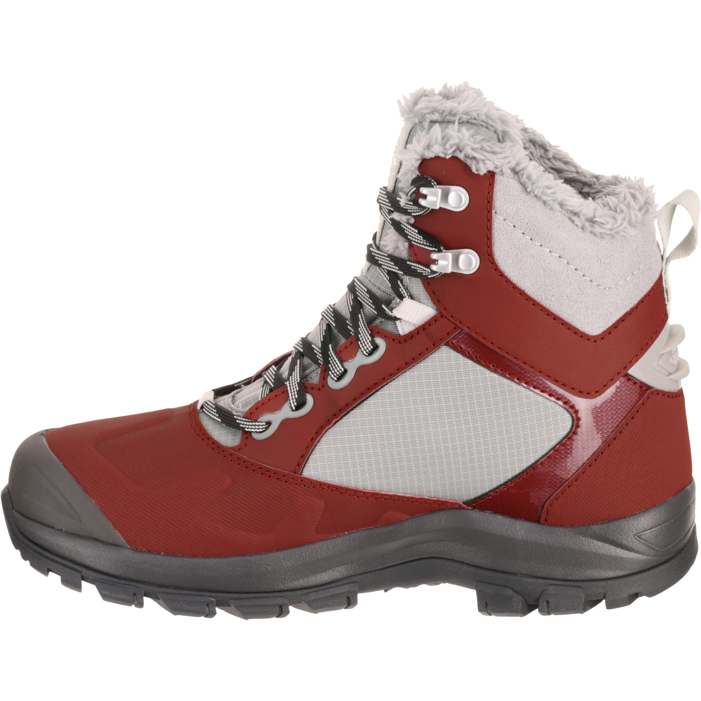 Forclaz 500 Waterproof Women'S Hiking Boots - Burgundy 5/16