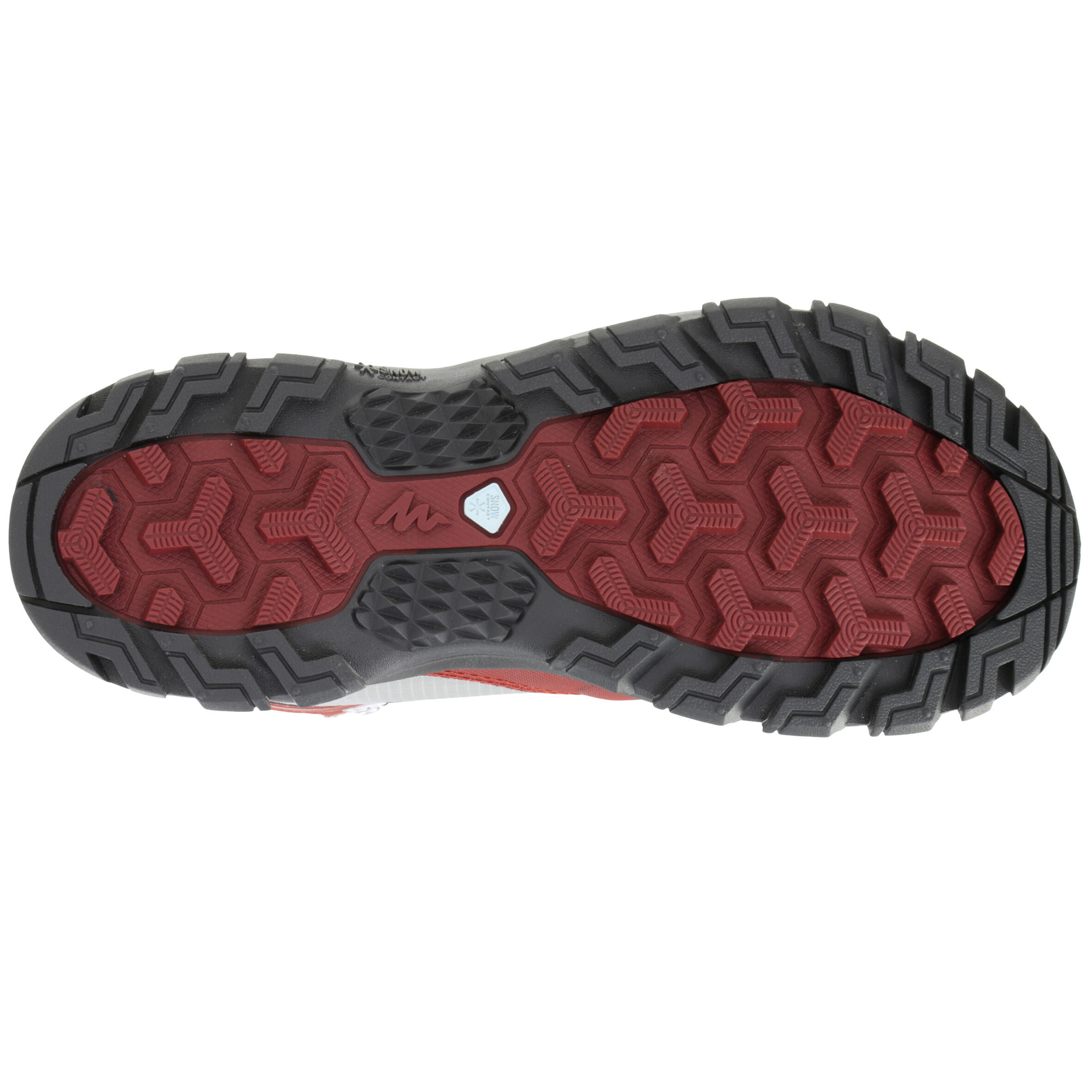Forclaz 500 Waterproof Women'S Hiking Boots - Burgundy 13/16