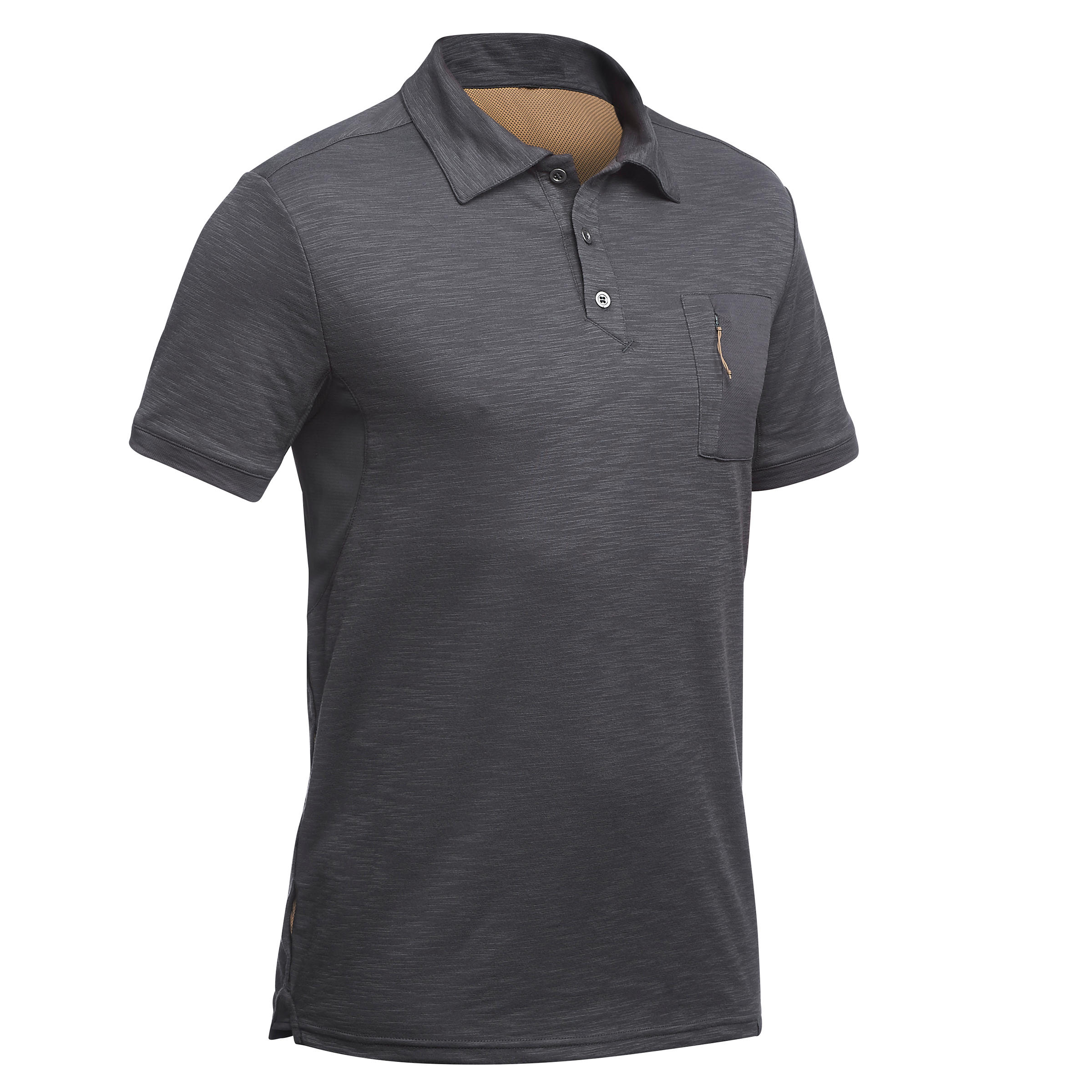 Forclaz Trekking Polo Met Korte Mouwen Travel 100 Heren forclaz kopen in de aanbieding