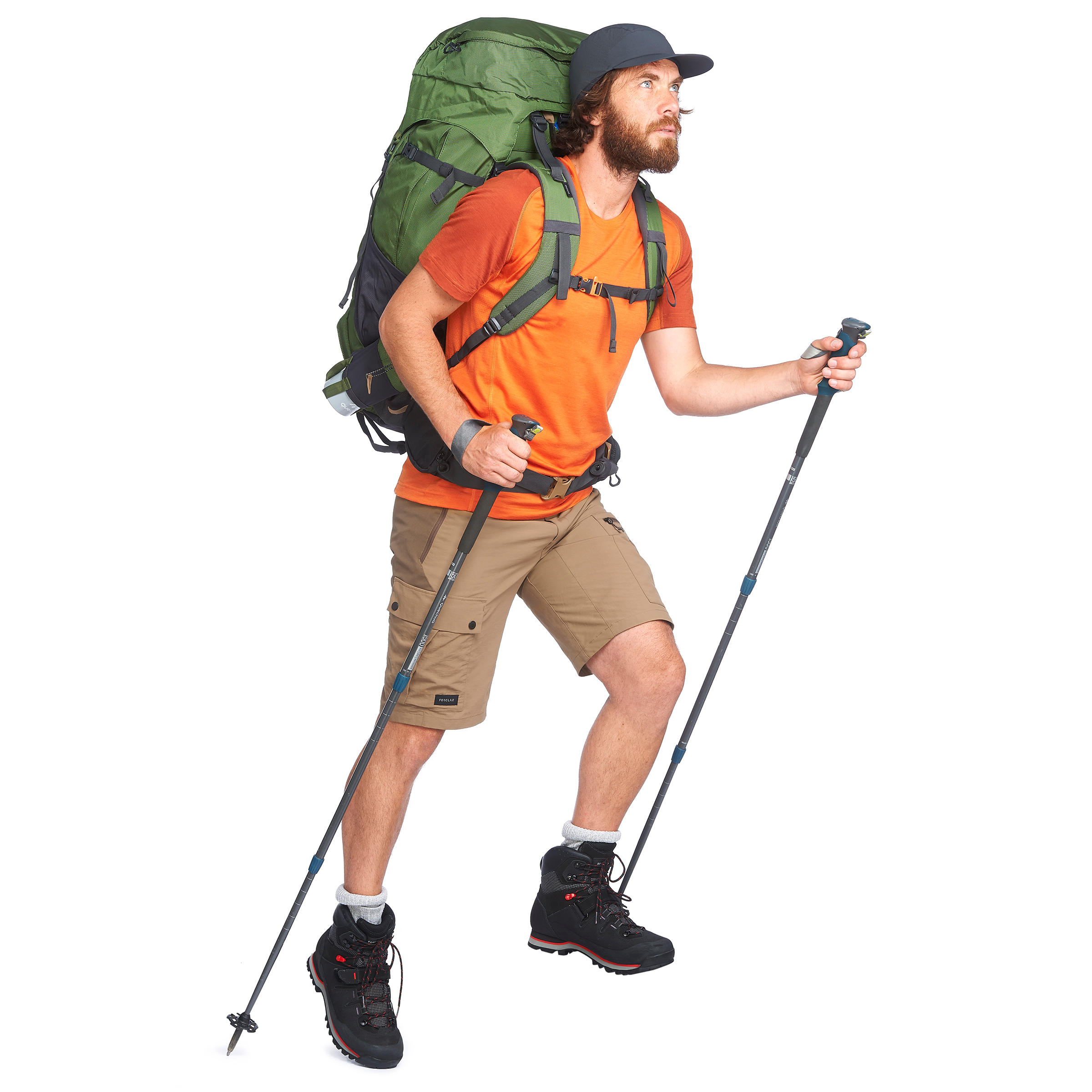 

Men's Mountain Trekking Durable Shorts - TREK 500 Brown -  By FORCLAZ | Decathlon