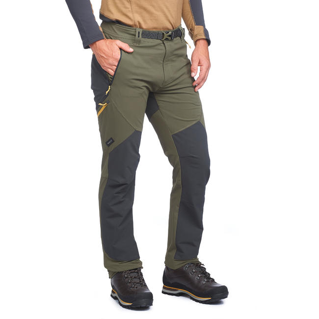 Men's mountain Trekking trousers - TREK 900 - Khaki
