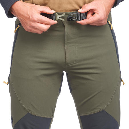 Чоловічі штани TREK900 для гірського трекінгу - Хакі