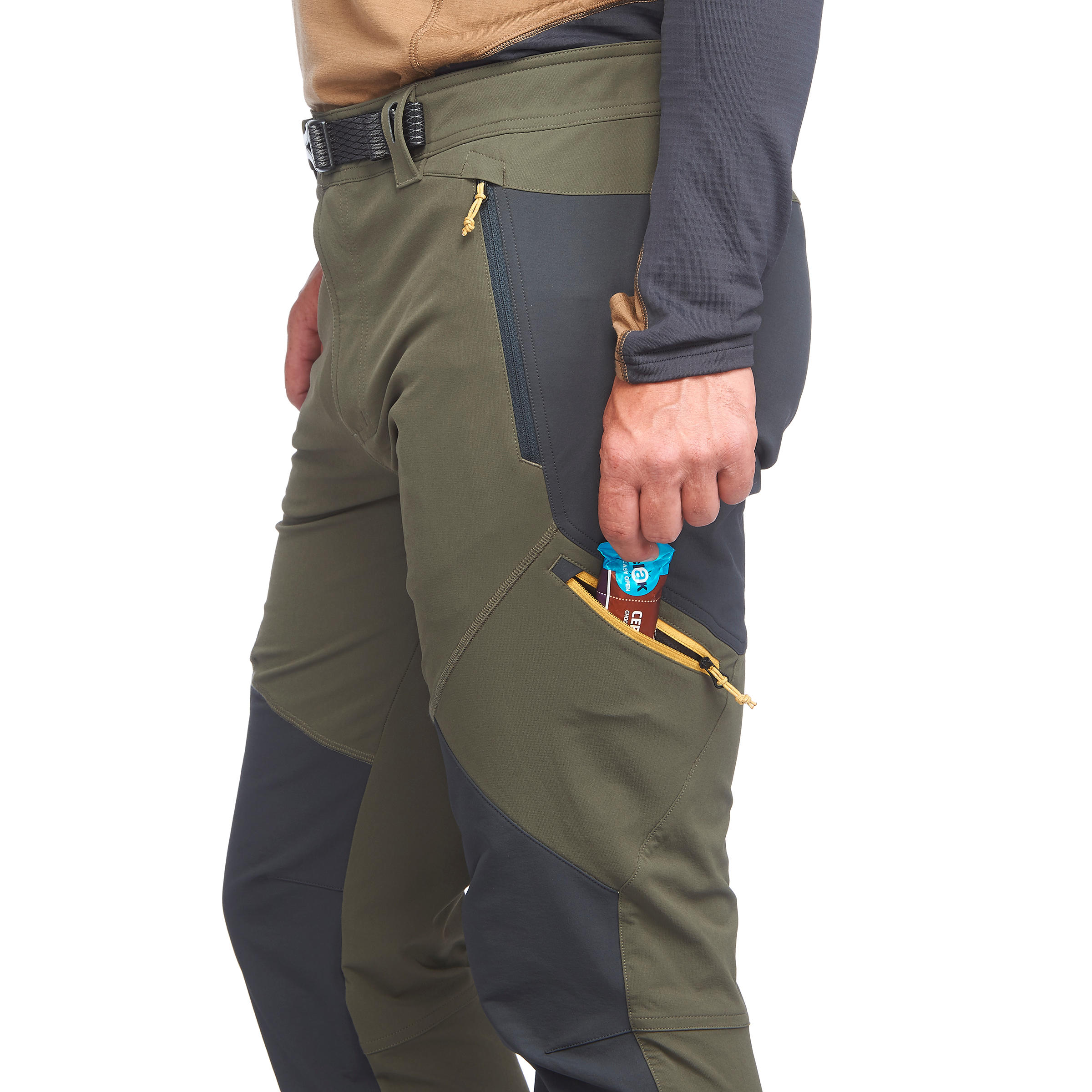 Mens Hiking Trousers MH500 Blue