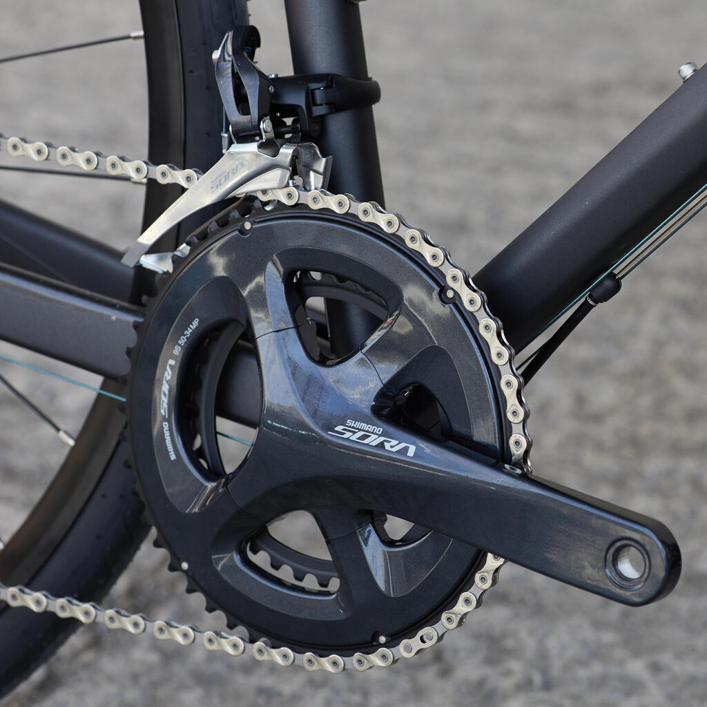 Road Bike Triban RC 500 Disc Brake - Black