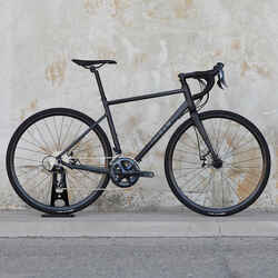 Τουριστικό ποδήλατο δρόμου Triban RC 500 (Δισκόφρενα) - Μαύρο
