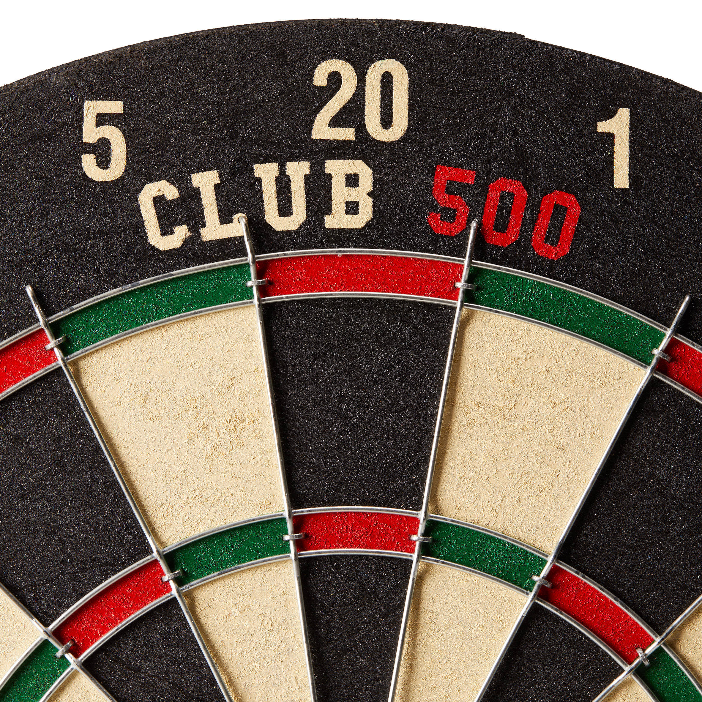 Dartboard Steel Club 500 Traditional Black/Red -  5