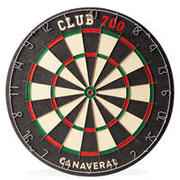 Dartboard Steel Club 700 Traditional - Black/Red