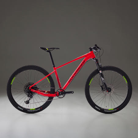 Гірський велосипед 500 для крос-кантрі, 27,5", 12 швидкостей - Червоний