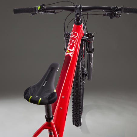 Гірський велосипед 500 для крос-кантрі, 27,5", 12 швидкостей - Червоний
