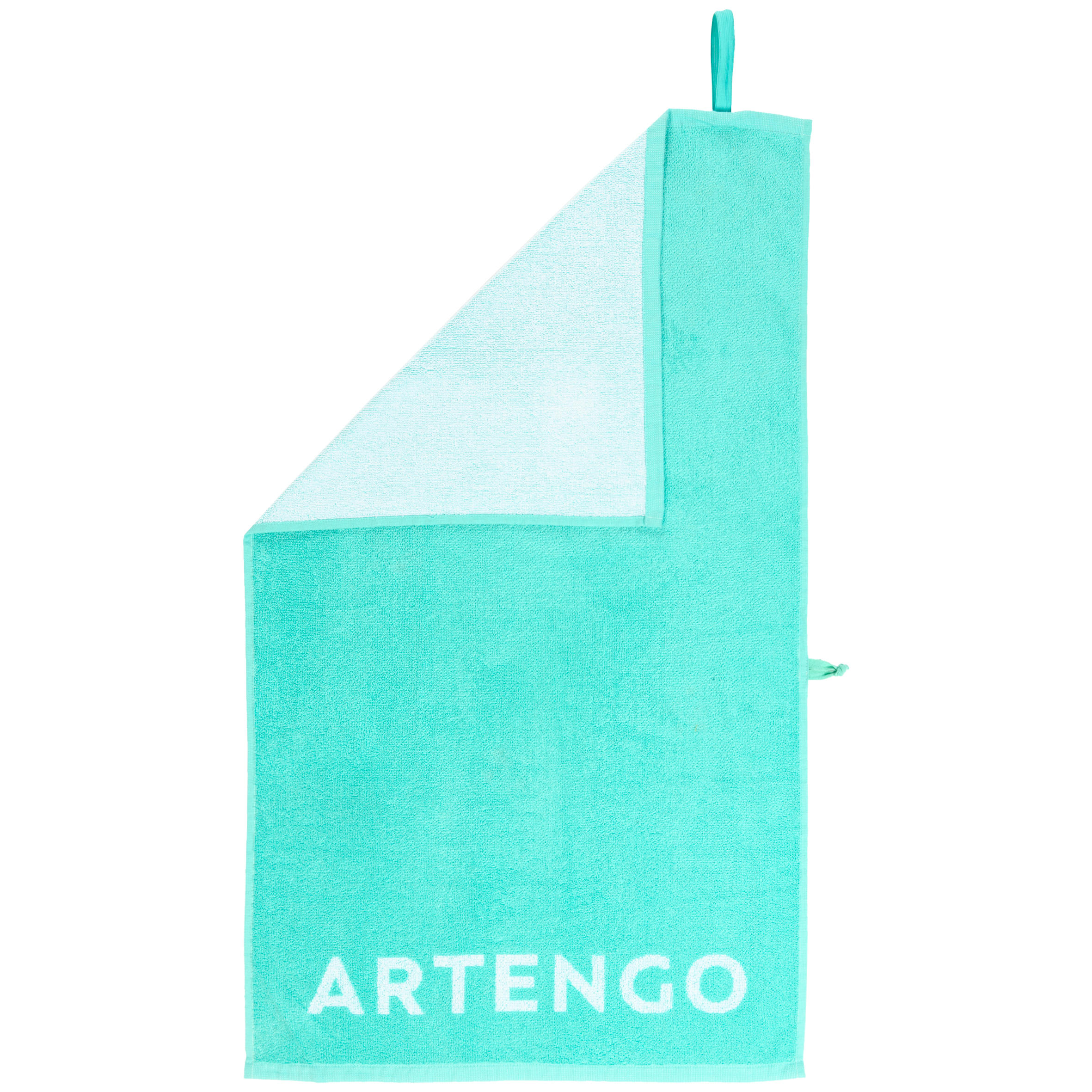 Artengo Handdoek Voor Racketsporten Ts 100 Turquoise Wit artengo kopen in de aanbieding