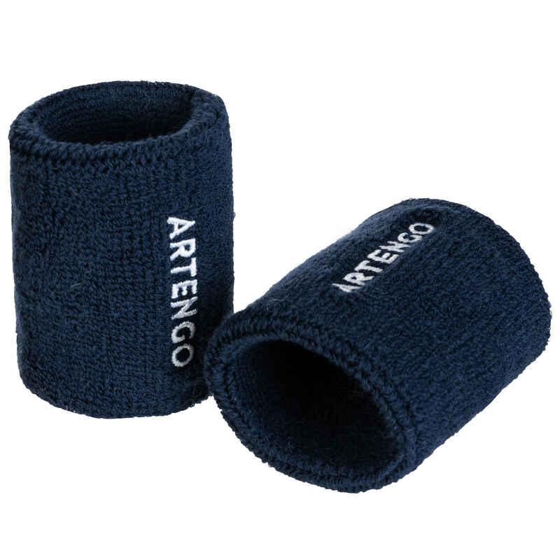 Schweißband TP 100 Tennis Handgelenk marineblau Schweißband TP 100 Tennis Handgelenk marineblau