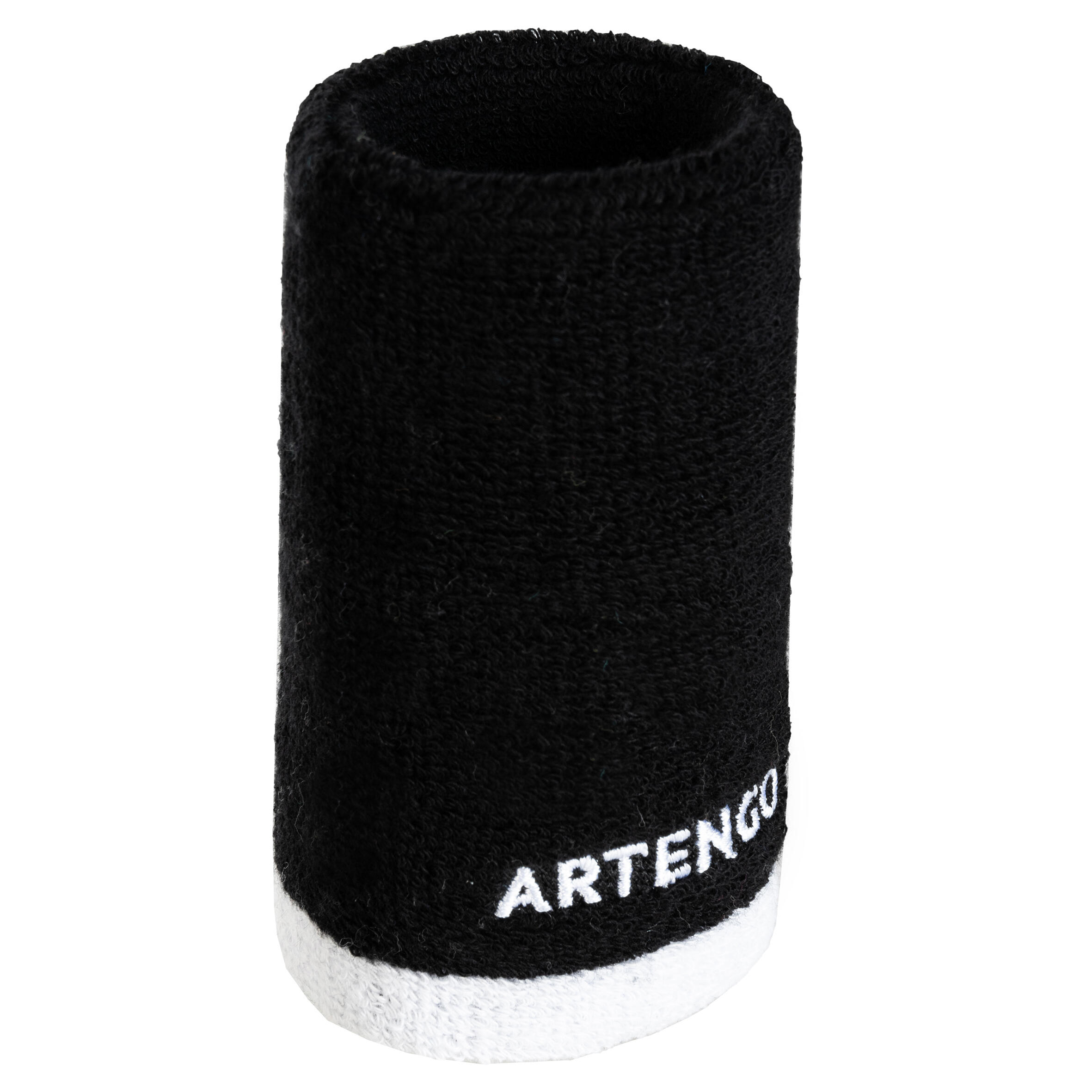 POIGNET TENNIS ARTENGO TP 100 TG NOIR BLANC - ARTENGO