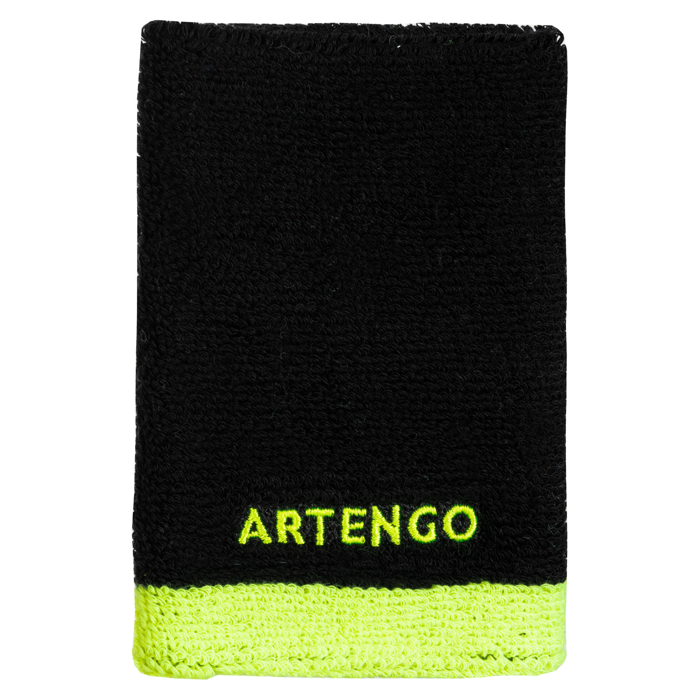 Tennis Wristband TP100 XL Black and Yellow -  4
