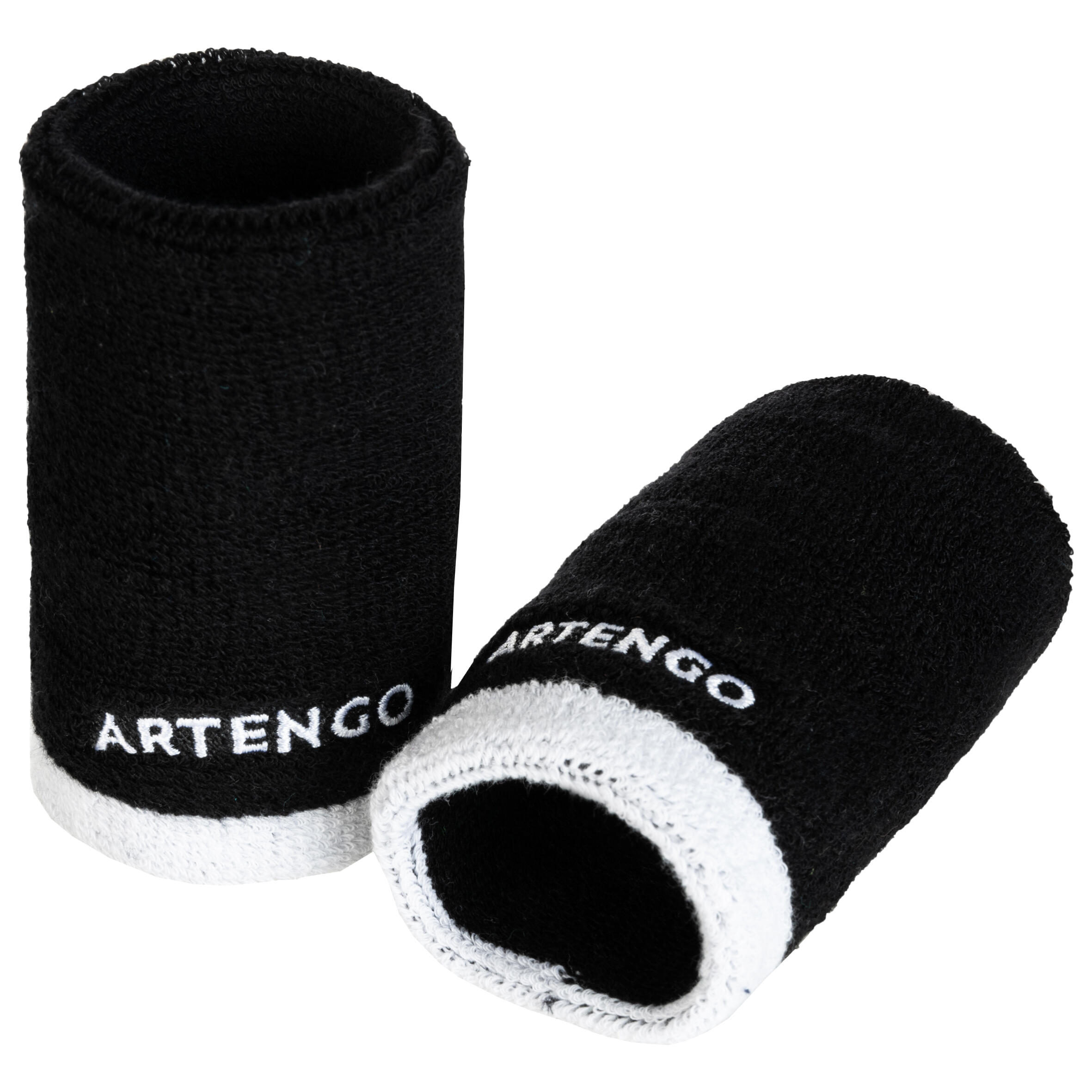 POIGNET TENNIS ARTENGO TP 100 TG NOIR BLANC - ARTENGO