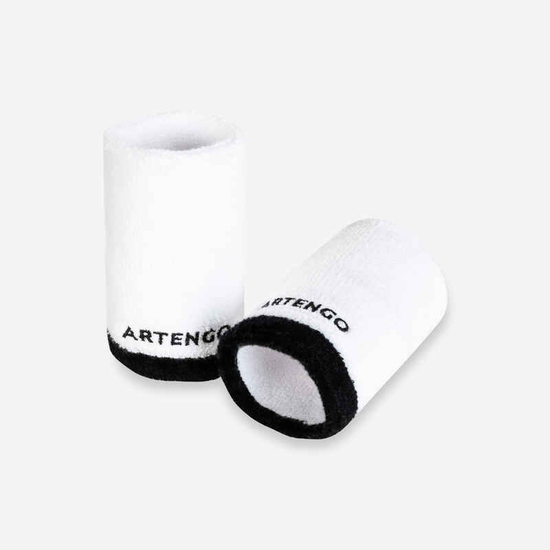 Schweißband TP 100 XL Tennis Handgelenk weiss/schwarz Schweißband TP 100 XL Tennis Handgelenk weiss/schwarz