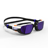 SWIMMING GOGGLES SPIRIT SIZE L MIRROR LENSES - WHITE / BLACK