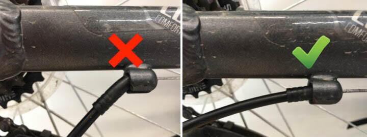 Регулировка заднего тормоза на горном велосипеде ROCKRIDER ST 100