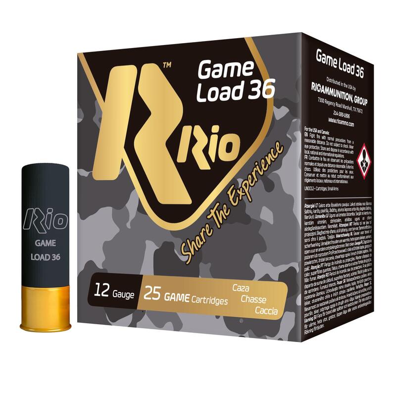 Cartucho Caza Rio 100 36 Gr  Calibre 12/70