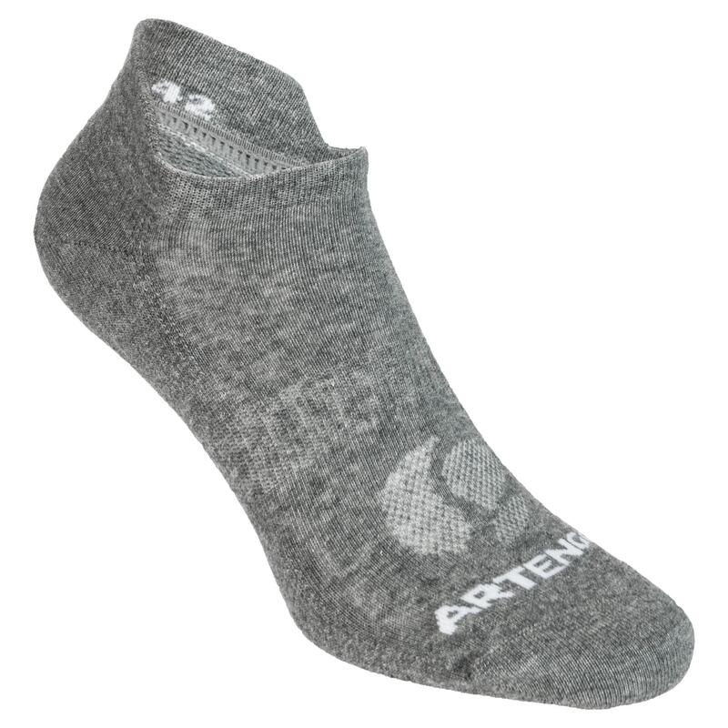 Low Tennis Socks RS 160 Tri-Pack - Grey