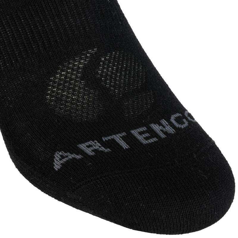 Low Tennis Socks RS 160 Tri-Pack - Black