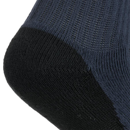 Дитячі середні шкарпетки 500 для тенісу, 3 пари - Темно-сині