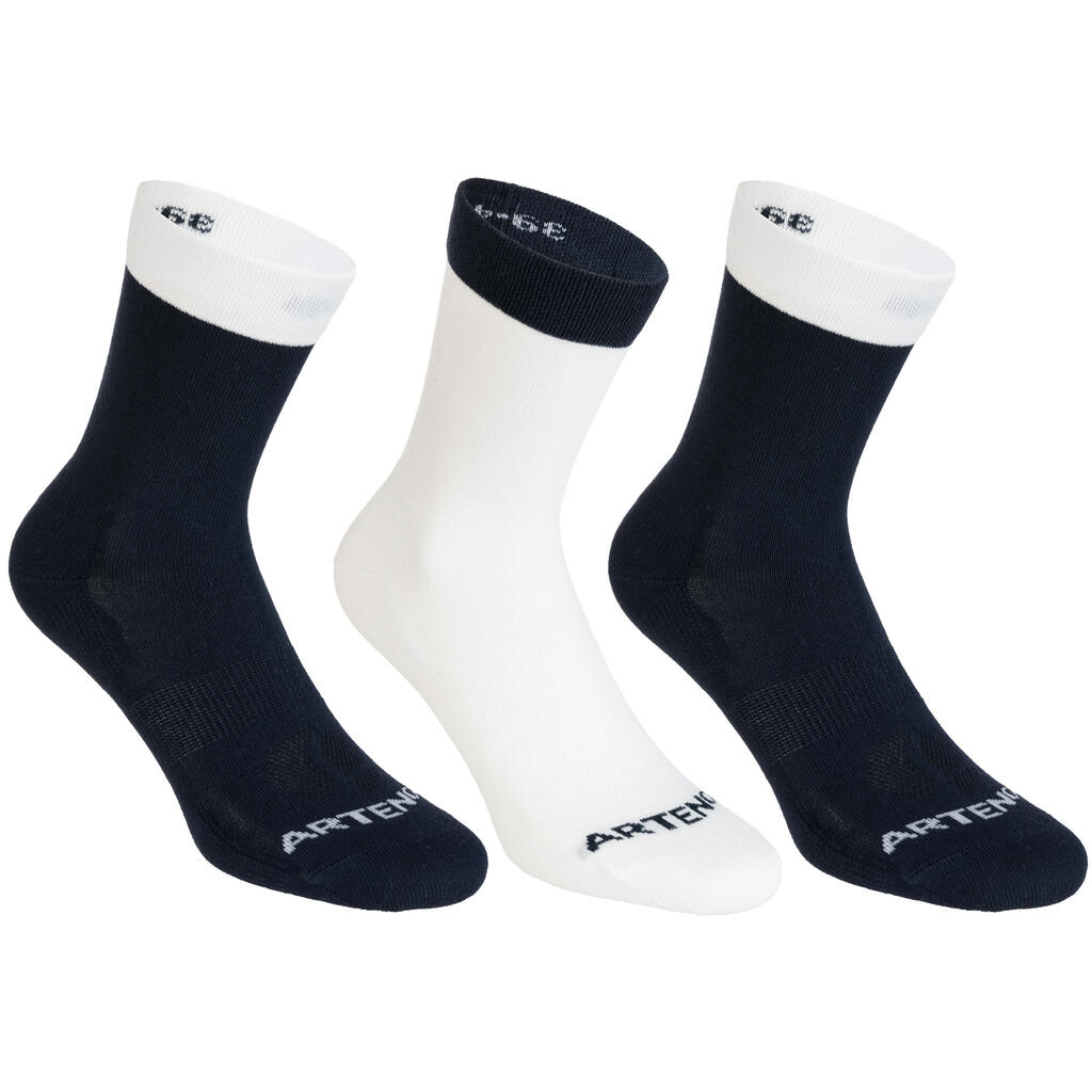 Tennissocken RS 160 High 3er Pack marineblau/weiß