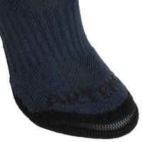 Kids' Mid Tennis Socks RS 500 Tri-Pack - Navy