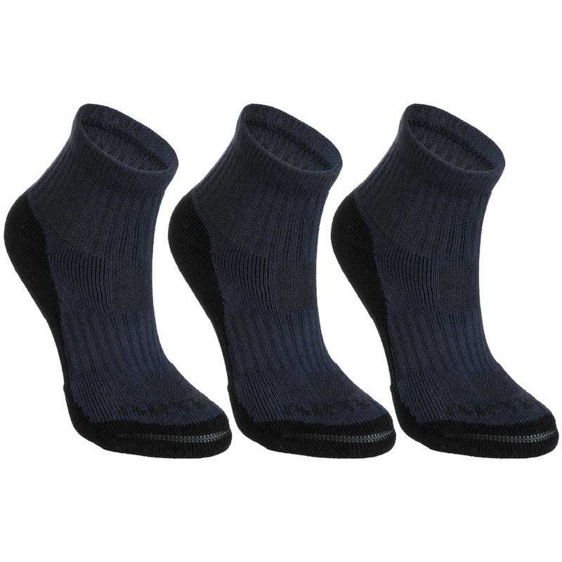 BAS TENNIS ENFANT HAUTS ARTENGO RS 500 MARINE LOT DE 3 BAS TENNIS ENFANT HAUTS ARTENGO RS 500 MARINE LOT DE 3