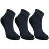 Detské tenisové ponožky RS 500 stredne vysoké 3 páry tmavomodré