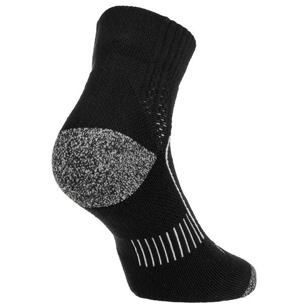 Mid-Cut Sport Socks Artengo RS900 Tri-Pack - Black/White