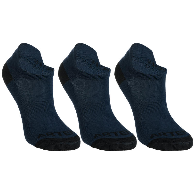 Teget dečje kratke čarape za tenis RS 160 (3 para)