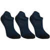 Detské ponožky RS 160 na tenis nízke 3 páry tmavomodré