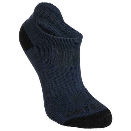 Kids' Low Tennis Socks Tri-Pack RS 500 - Navy