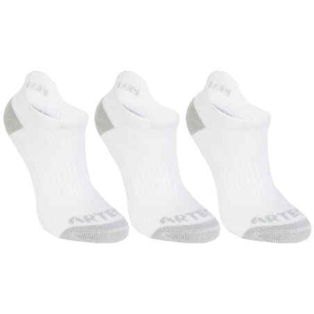 CHAUSSETTES TENNIS ENFANT BASSES ARTENGO RS 160  BLANC LOT DE 3