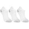 Παιδικές χαμηλές κάλτσες τένις RS 160, 3 ζεύγη - Λευκό