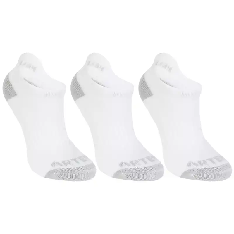 Kids' Low Tennis Socks Tri-Pack RS 160 - White