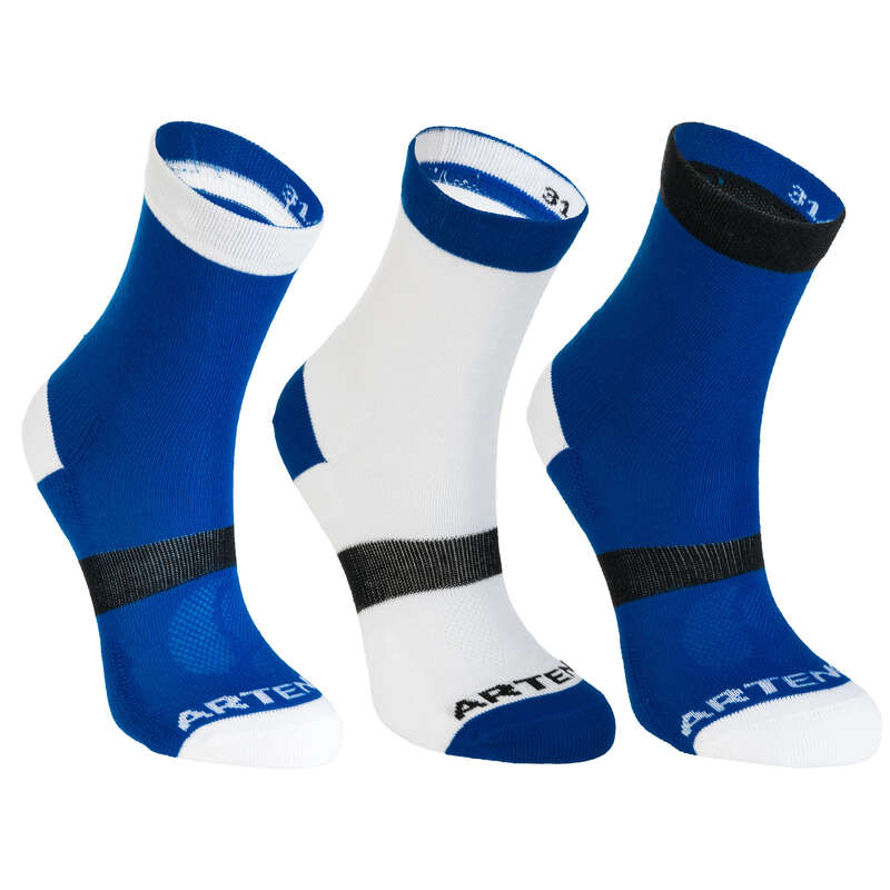 JUNIOR SOCKS Tennis - RS 160 Kids' High-Cut Tri-Pack ARTENGO - Tennis