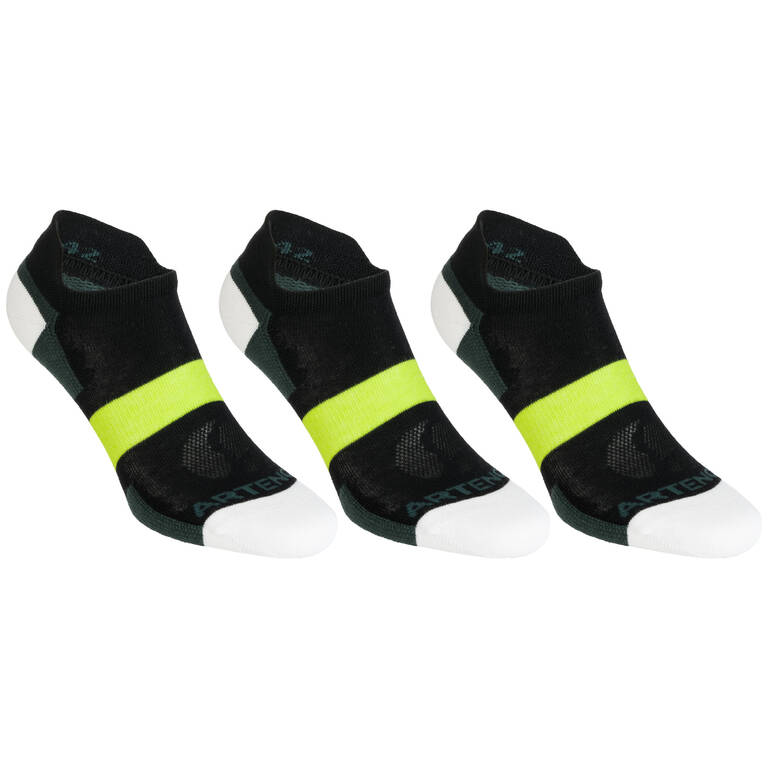 RS 160 Low Sports Socks Tri-Pack - Black/Khaki/Yellow