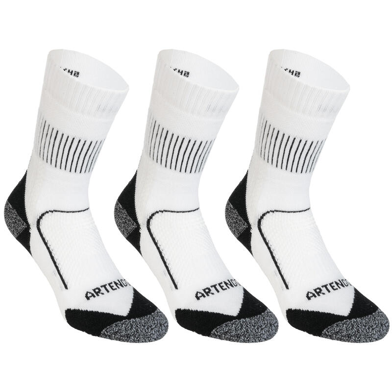 CHAUSSETTES DE SPORT HAUTES RS 900 BLANC LOT DE 3