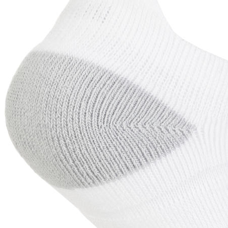 Дитячі низькі шкарпетки 160 для тенісу, 3 пари - Білі