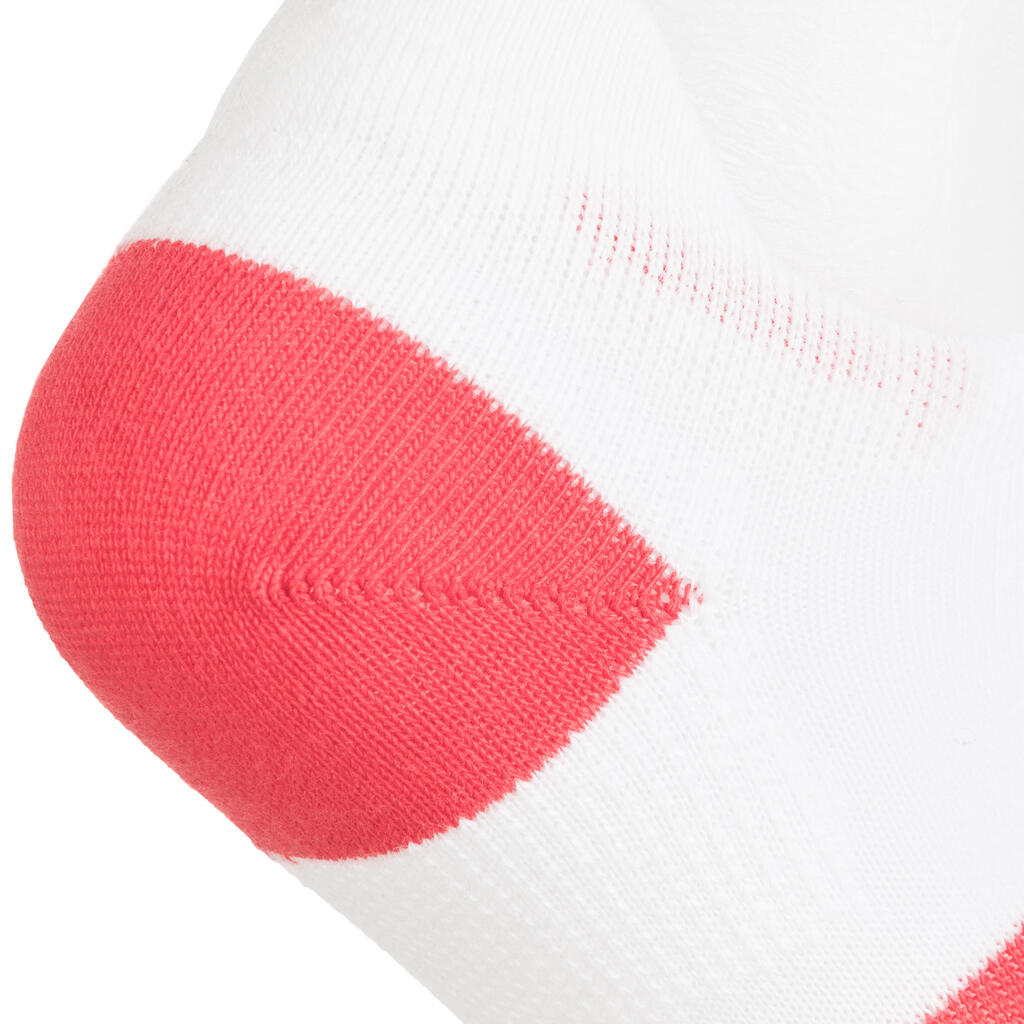 Kids' Low Tennis Socks Tri-Pack RS 160 - Pink/White/Navy