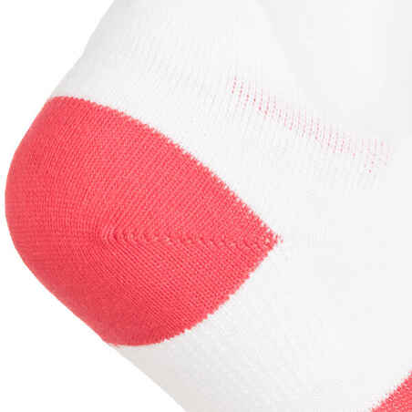 RS 160 Kids' Low Sports Socks Tri-Pack - White/Pink