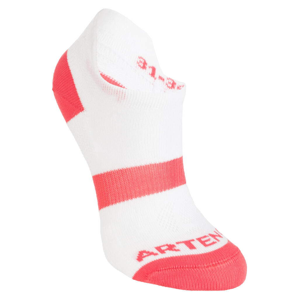 Kids' Low Tennis Socks Tri-Pack RS 160 - Pink/White/Navy