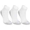 Detské ponožky na tenis RS 500 stredne vysoké 3 páry biele