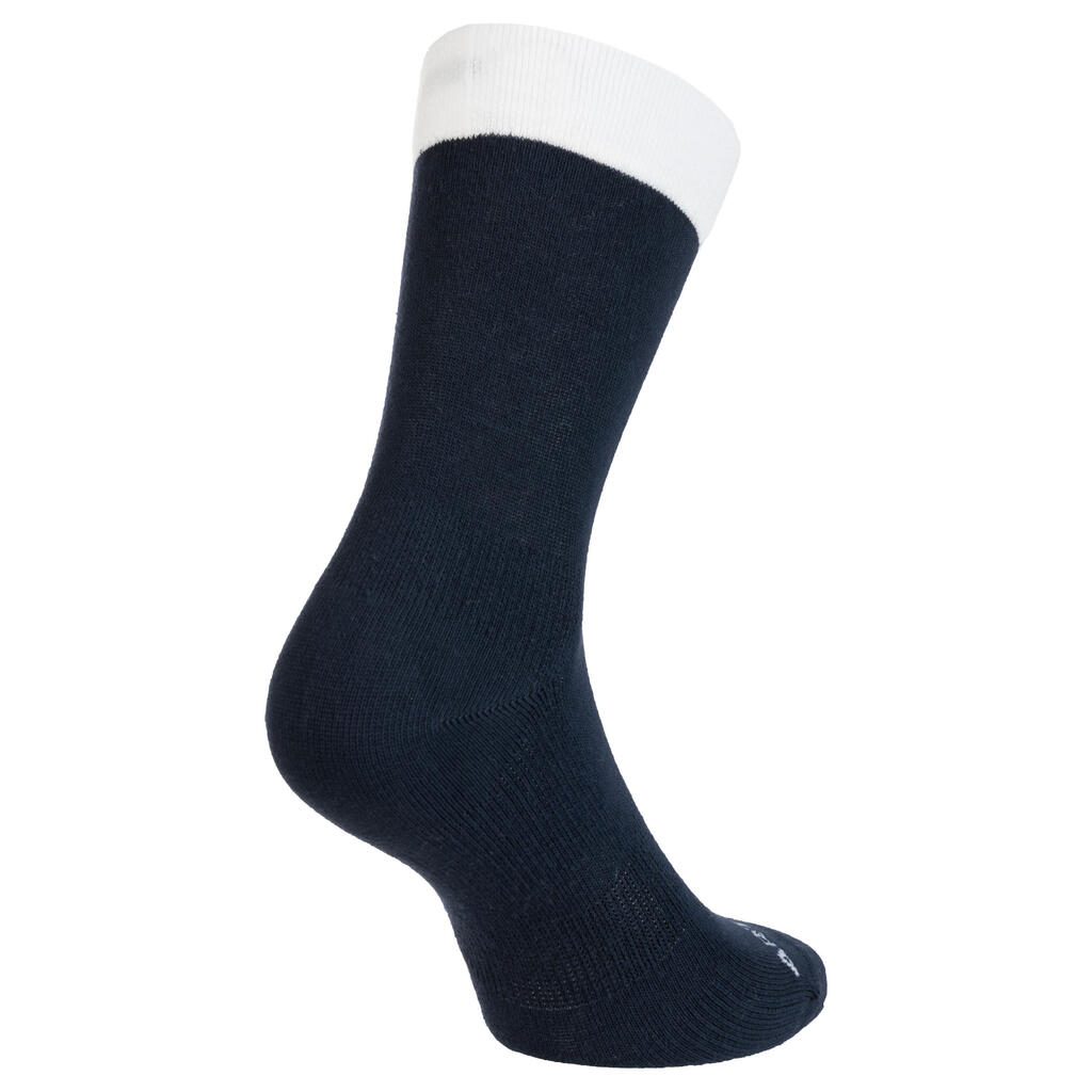 Tennissocken High 3er-Pack - RS 160 marineblau/braun/grün mit Logo