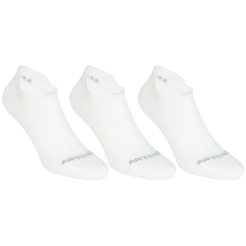 Bas de tennis bas Artengo RS 160 blancs lot de 3 Bas de tennis bas Artengo RS 160 blancs lot de 3