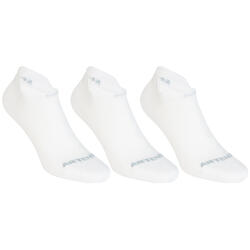 CHAUSSETTES DE SPORT BASSES ARTENGO RS 160 BLANC LOT DE 3