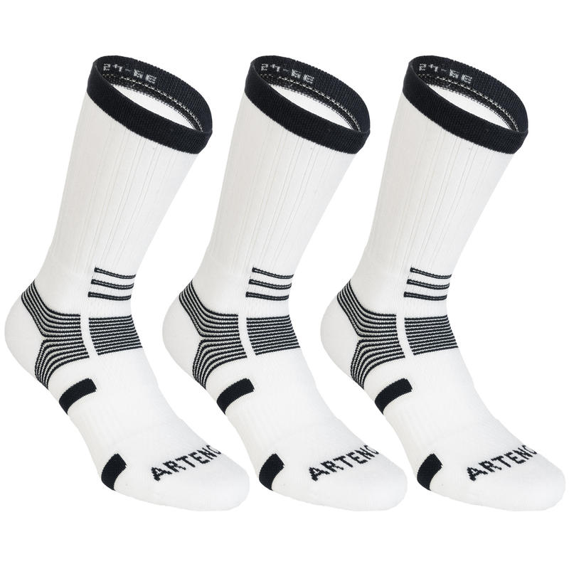BAS DE SPORT HAUTS ARTENGO RS 560 BLANC MARINE LOT DE 3 BAS DE SPORT HAUTS ARTENGO RS 560 BLANC MARINE LOT DE 3